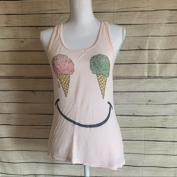 Modern Lux Tops - Modern Lux Ice Cream Cone Tank Top